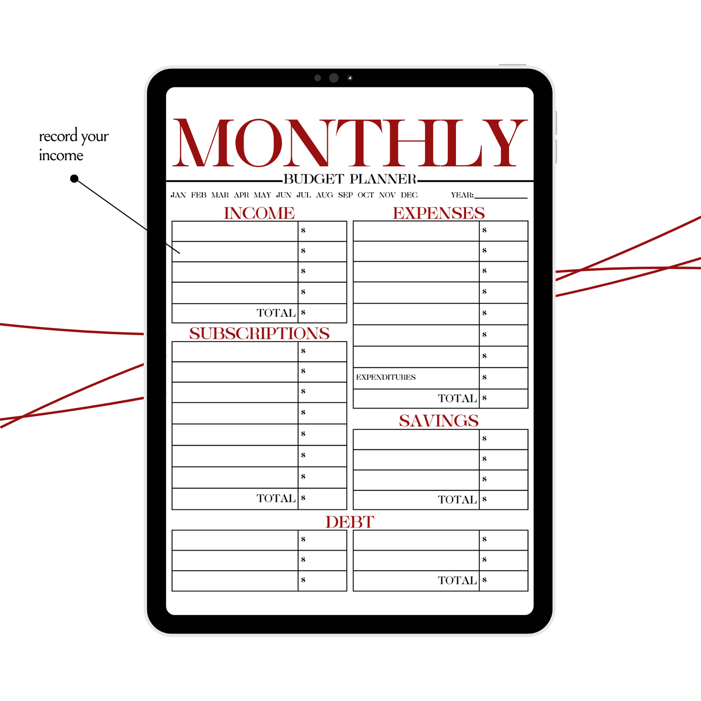 Monthly Budget Planner