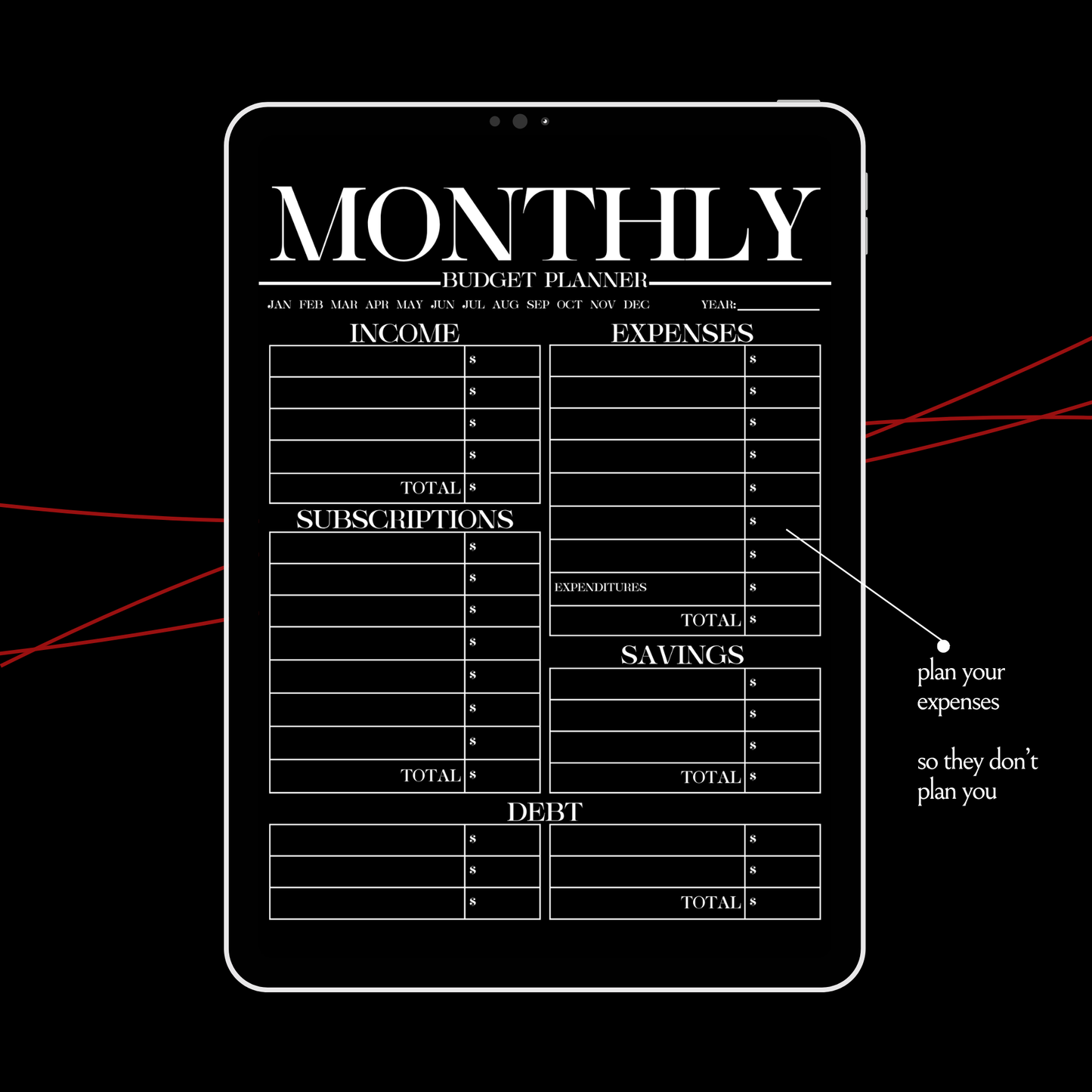 Monthly Budget Planner