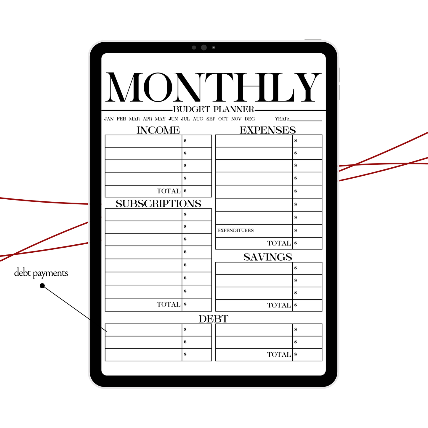 Monthly Budget Planner